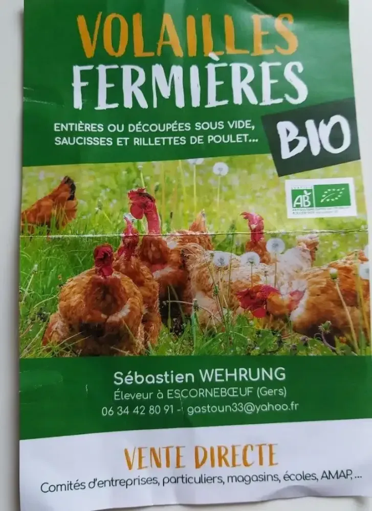 Réservez votre viande de volaille bio !